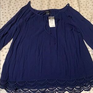Rue21 Navy Blue Blouse